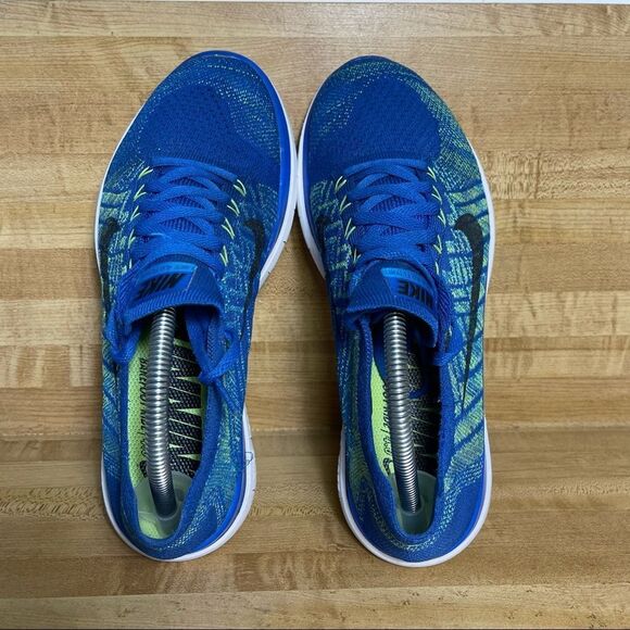 Nike Free 4.0 Flyknit Men's Running Shoes Size 9 Blue 717075-400 - Picture 5 of 7